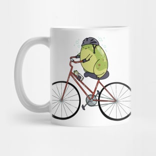 Bicycling Frog Mug